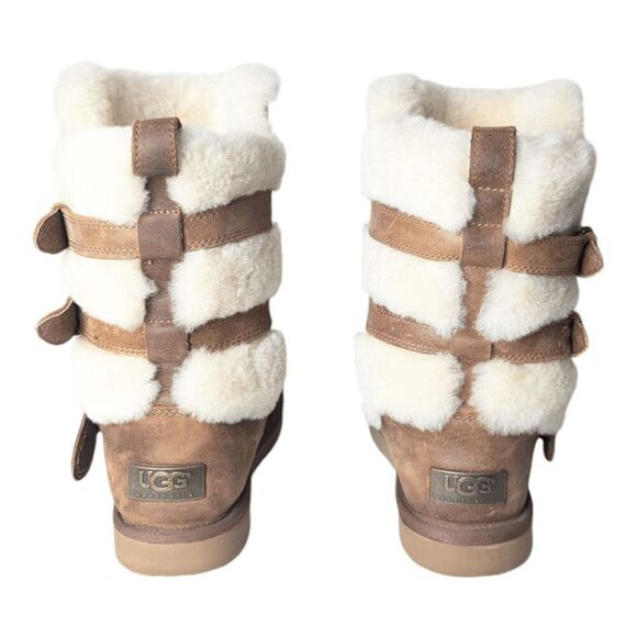 UGG Becket "Chestnut" Leather Winter Boot Size 6 - Picture 5 of 7